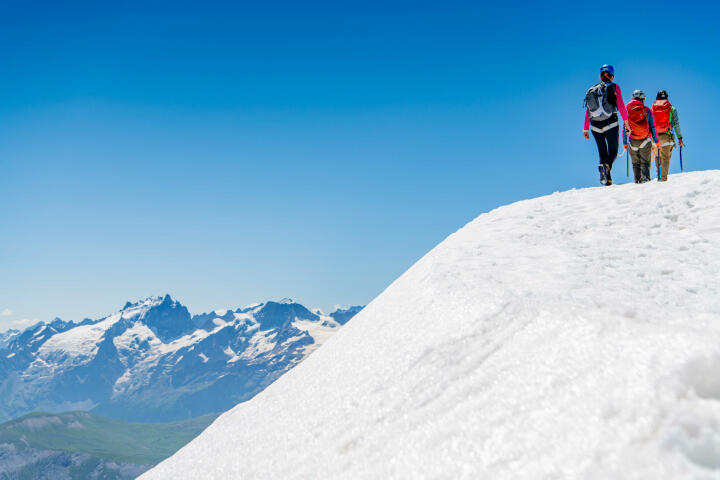 Hiking glacier : le tour des 3 cols