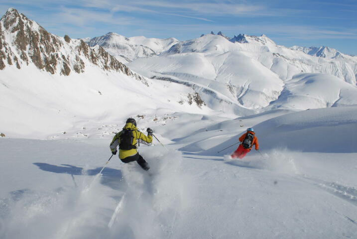 The Grand Sablat glacier ski touring