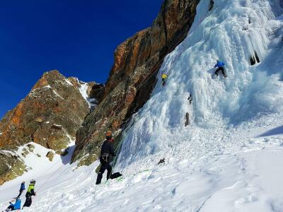 Ice climbing